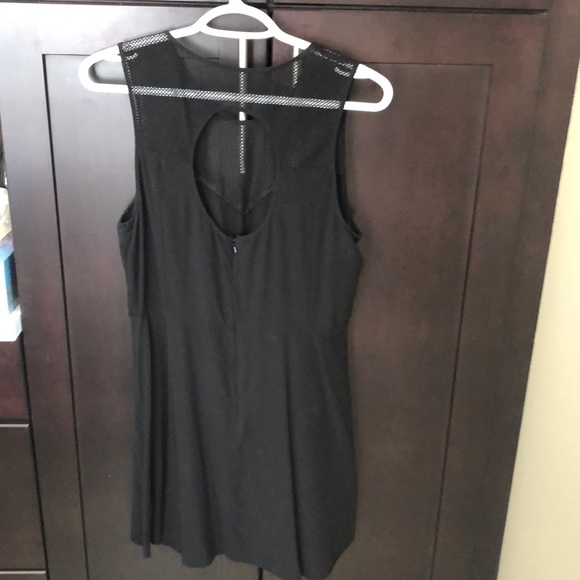 Mesh Front Fit and Flare Dress - Picture 2 of 2